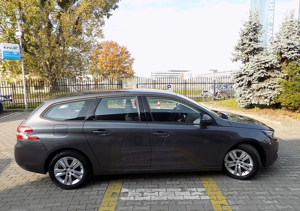 Peugeot 308 cena 49999 przebieg: 158255, rok produkcji 2019 z Wrocław małe 407